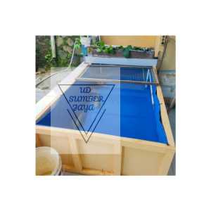 kolam kotak orchid semi karet terpoulin 2×1×50 cm