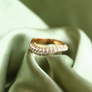 KLEOPATRA COL. 3【SHIP IN 12-24 HOURS】Stainless Steel & Non Tarnish | Diamond Elegant Summer Golden Diamonds Zircon Infinity Toi Et Moi Minimalist Spinelli Kilcollin Stack Layered Maximalist Rings - K3