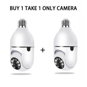 V380 Pro Dual Lens Bulb CCTV Camera To Cellphone Camera 8MP HD No Wifi Needed Two-Way Audio Full Color Night Vision Camerip Security Cameras Full HD Human Detection Smart CCTV Camera