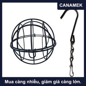 【CANAMEK】 1 cái kim loại suet bóng Bird Feeder Set với treo chuỗi sóc bằng chứng Bird feeders cho vườn ngoài trời Chim Ruồi feeders