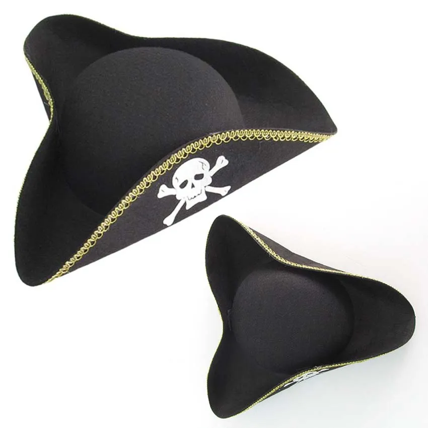 Pirate Hat Faux Leather Pirate Hat Captain Hat Brown for Adult Men Women  Cosplay Costume Accessories Exquisite Photography Props Black or Brown  Pirate