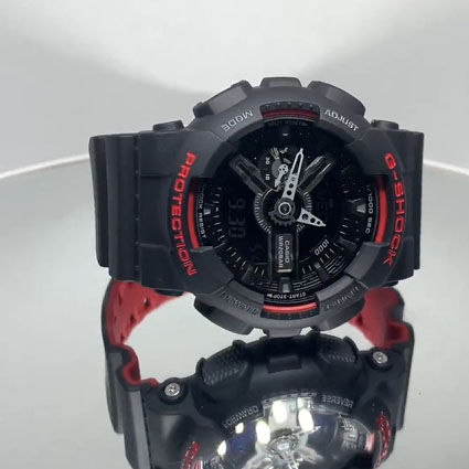 Casio G-Shock (GA-110HR-1ADR) Black Red Resin Strap Shock
