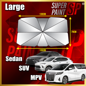 Car Sun Shade Front Windscreen Anti UV Rays Umbrella Interior Protection Heat Insulation Cover Payung Kereta 遮陽傘