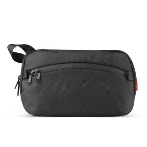ALFA Tas Waist Bag Hitam Waterproof dengan Compartement Besar - Slingbag Anti Air