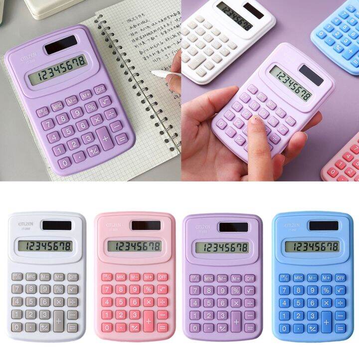 muduan Durable Calculator Desktop Calculator Portable 8-digit Lcd ...