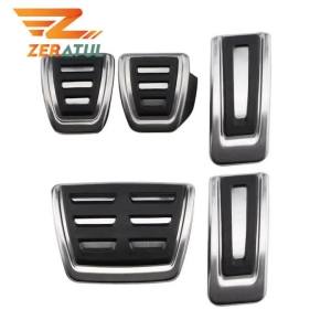 Zeratul Auto Stainless Steel Car Pedals for Volkswagen VW T-Cross Tcross 2019- 2022 ke Gas Fuel Cluth Pedal Cover Accessories