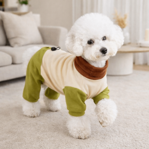 OUTOPEN Warm Puppy Jumpsuits Elastic Windproof Winter Dog Clothes Lightweight Soft Pet Outfits Autumn Winter