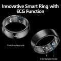 NORTH EDGE AI Health Analysis ECG Monitoring Smart Ring Blood pressure Blood oxygen Temperature 24-hour Health Monitoring Sleep Monitoring Work On Android IOS Systems Q520. 