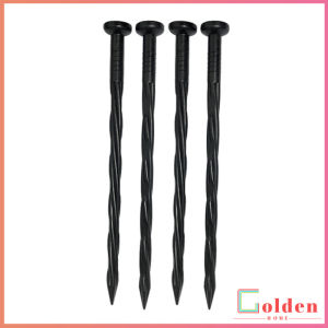 Golden หมุดยึดผ้าคลุมวัชพืช แพคละ 10 ชิ้น หมุดปักผ้าคลุมดิน ความยาว 20 ซม. วัสดุแข็งแรง Plastic Spikes