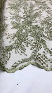 bakala kain kebaya tulle kores full payet srowski mewah/kain meteran