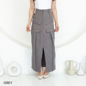 Cargo Skirt Evra Rok Wanita