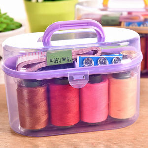Yumi DIY อุปกรณ์เย็บผ้า ด้าย เข็ม ครบเซ็ท ขนาดพกพา คละสี Sewing set