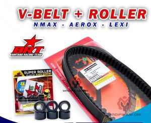 V-Belt Vanbelt BRT Roller Set Nmax New Aerox Lexi Vbelt BRT Nmax Old Roller Racing BRT
