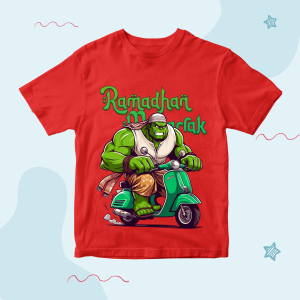 Baju Kaos Muslim Distro Lebaran Anak Laki Laki Motif Hulk Ramadhan Keren Import 1 - 10 Tahun
