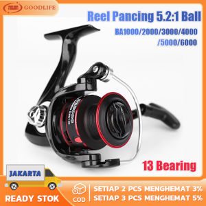 BISA COD!Reel Pancing Metal BA1000 - 6000/ 5.2:1Ball Bearing13 Reel Pancing Tarikan Murah Kuat/ Tarikan Pancing Ikan Logam / Reel Pancing Kumparan Pancing Metal/ Gulungan Pancing Ikan/ Gulungan Senar Pancing