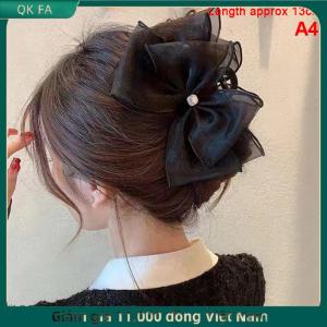 QK FA ✨ Retro mới Bướm lớn đám mây lưới tóc Clip thời trang đuôi ngựa cá mập lấy Clip cô gái Quà Tặng Phụ kiện tóc