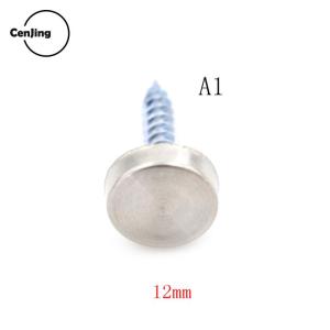 💖【Special price】💖Cjing ใหม่8 pcs ฝาครอบสแตนเลสฝาครอบกระจกตกแต่งสกรู