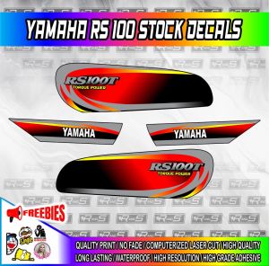 Yamaha RS 100 Stock Sticker Decals for Motorcycles