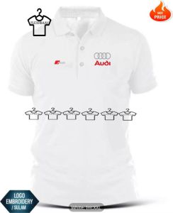 [ PROMOSI ] SUPERIOR AUDI RS EMBROIDERY (SULAM) LOGO 200GSM PREMIUM COTTON COLLAR SHIRT