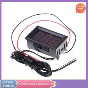 Graceful New Red DC12V Digital Thermometer With Temp Probe -50~110C Temperature Detector LED
