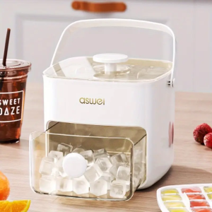 Cetakan Es Batu Jelly Kotak Double Layer 48 Grid Quick Press
