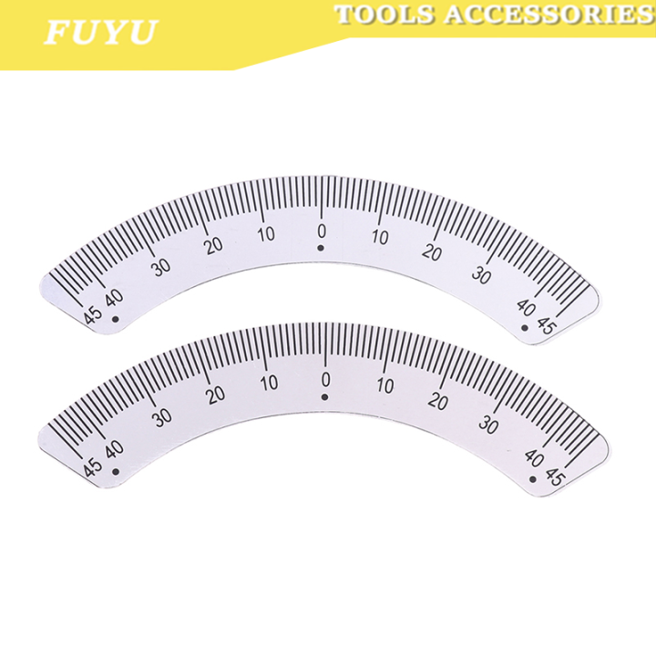 FUYU Angle Plate Scale Ruler 45 Degree Angle Arc Measuring Gauging ...