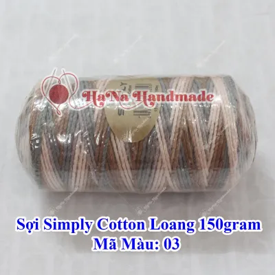 Sợi simply cotton loang 150g