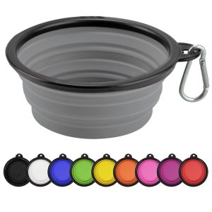 Dog Bowl Pet Travel Folding Bowl Pet Dog Cat Silicon Foldable Food Bowl