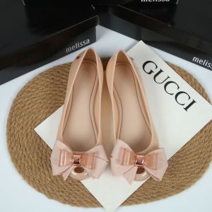 Free Shipping MelissaS New Bow-Knot Fish-Mouth Sandals Single-Strap Sandals With Hidden Heel And Stylish Beach Sandals