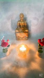 Đế đốt nến vàng ( cao 6 cm )