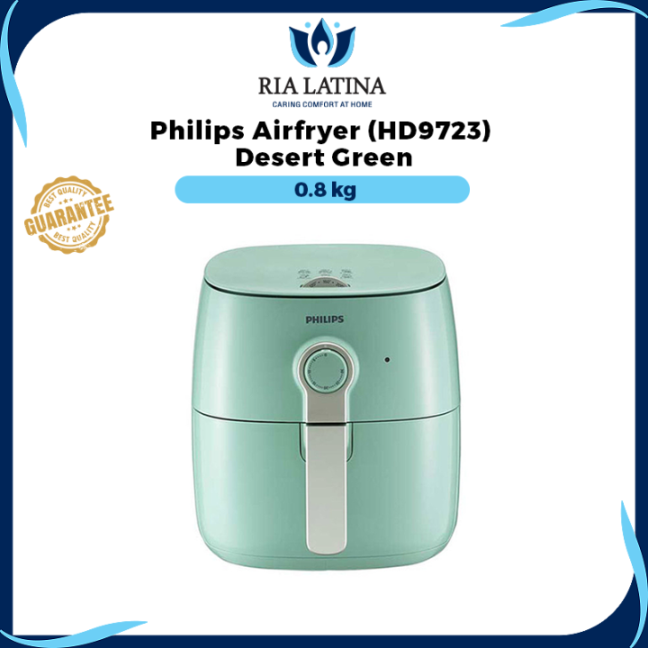 Ria Latina Philips Airfryer HD9723 Desert Green Kitchen Electrical Appliances Air Fryer Philips Barangan Elektrik Dapur Peralatan Dapur Lazada