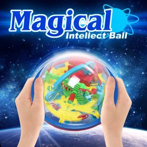 3D Magic Maze Ball 100 Levels Intellectual Puzzle Concentration Early Training Game Toddler Toy Gift Kids