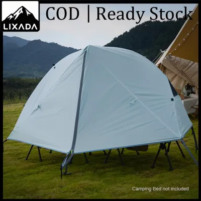 LIXADA 1 Person Camping Tent for Cot Lightweight Water Resistant Tent for Outdoor Camping Backpacking Traveling