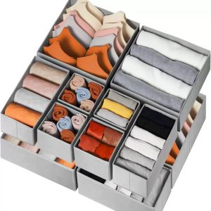 ZEEMIN Underwear Sock Bra Storage Box Cabinet Drawer Organizer For Clothes Ties Wardrobe Clothes Socks Organiser Cabinet Separator Box