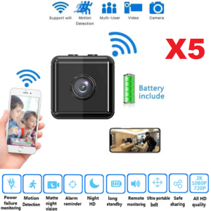 Kamera Mini cctv DV Micro full HD 1080P original X5 X6 camera IP Mini WiFi Kamera Olahraga HD 1080P Pengawasan Keamanan Nirkabel Baterai Bawaan Penglihatan Malam Kamera Mikro Rumah Pintar