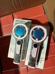 Quạt Sò Lạnh FC8 Dung Lượng 3000mah Động Cơ 7 Cánh Quạt 100 Mức Gió Pin Dung Lượng Lớn Màn Hình Led Vỏ Trong Suốt