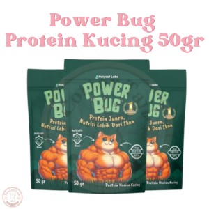 Holycatlabs Power Bug Protein Kucing 50gr Vitamin Nutrisi Kucing