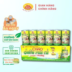 Cháo sườn rau củ Minh Trung 355g - Cháo Sườn 24 (thùng 24 lon)