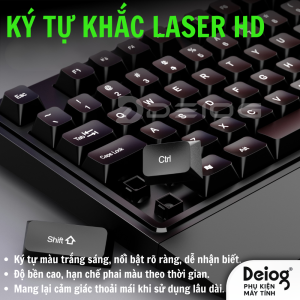 DEIOG DY-816 Combo bàn phím chuột có dây kết nối ổn định sử dụng bền bỉ phù hợp học tập & làm việc