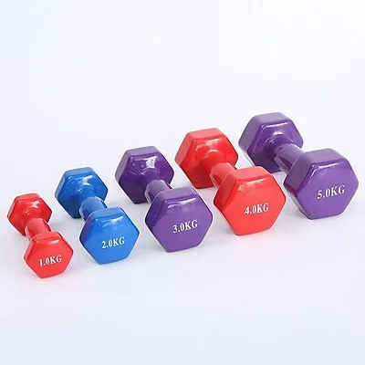 Tạ Tay Nữ Bọc Cao Su Chống Trượt – Tạ Gang Tập Gym Yoga 1kg 2kg 3kg 5kg - gymisport - TaTay