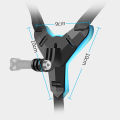 Motorcycle Helmet Camera Holder Full Face Front Chin Phone Mount Bracket Riding Helmet Belt Strap For Gopro hero 13 12 insta360 X4 DJI Action 5 Pro Camera Cellphone. 