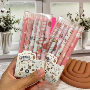6Pcs Set Pulpen Gel Cetek Motif Cute Girl Bisa dihapus - 6in1 ERASABLE - pena lucu pen gel bolpoin bulpen warna warni unik alat tulis hadiah anak sekolah & kantor stationery cute karakter kartun penyihir