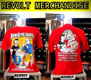 kaos ROMI THE JAHATS (film murahan) T-shirt romi the jahts kaos band. kaos punk kaos rtj