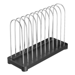 Metal Vinyls Album Display Shelf For CDs Books Compact Storage Rack 10Slot Solution AntiTilt Design Smoothly Edges