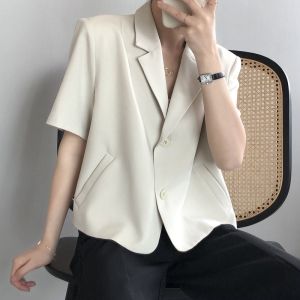 FUYUN Blazer for Women Korean Style Croptop Short Casual Coats Sale Plus size Office Formal Fashion Short Sleeve Cardigan Plain Jacket COD