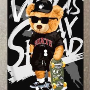 Hình ủi ép nhiệt-hình in áo logo GẤU CUTE rất đẹp-ủi trực tiếp bằng bàn ủibàn là tại nhà rất đẹptiện lợi-giá khuyến mãi-Majestic.clo.luck