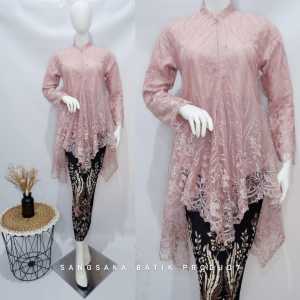 Kebaya tunik brokat / kebaya modern / kebaya busui / kebaya favorite / kebaya sanghai