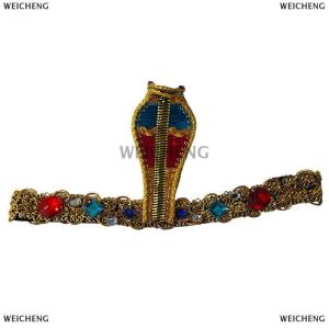 [COD] WEICHENG Adult Cosplay Cleopatra Egyptian Snake Headband Women Makeup Ornaments Party Hairband