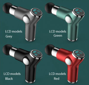 [2021 New Model] Mini Fascia Massage Gun 32 Speed + LCD Touch Screen / Deep Tissue Massager Training Exercising Muscle Pain Relief Body Shaping