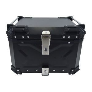 Aluminum Trunk 55L Motorcycle Top Case Tail Box Waterproof Luggage Storage & Key
